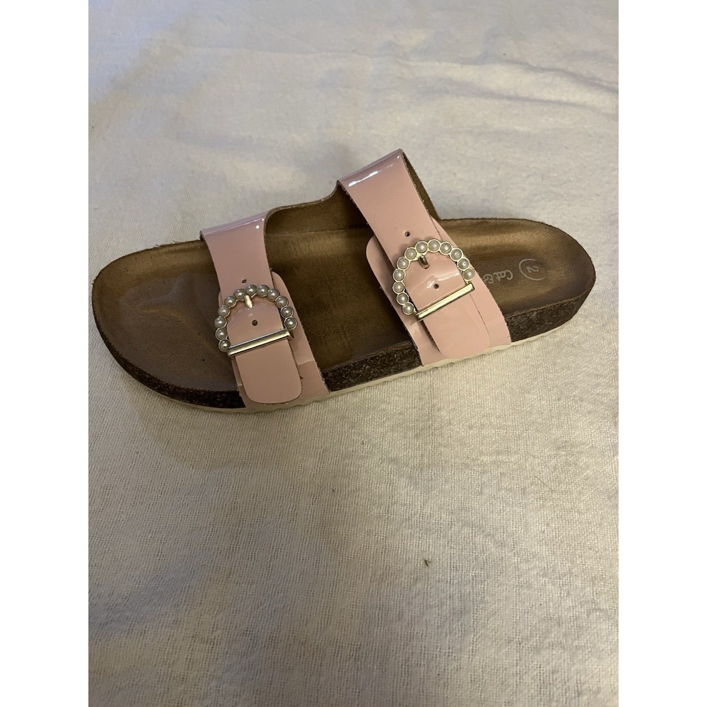 Kids' Drew Footbed Sandals Pink - Cat & Jack - Sz 2